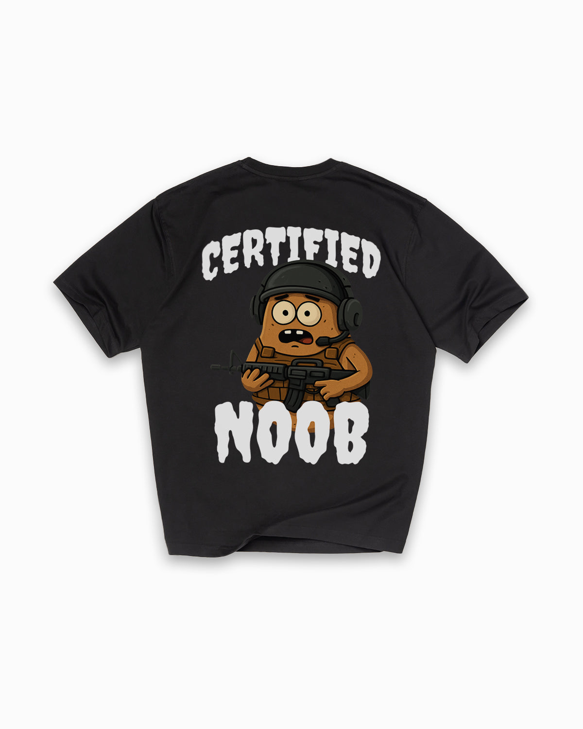 Certified Noob Oversized Tee for BGMI Noobs
