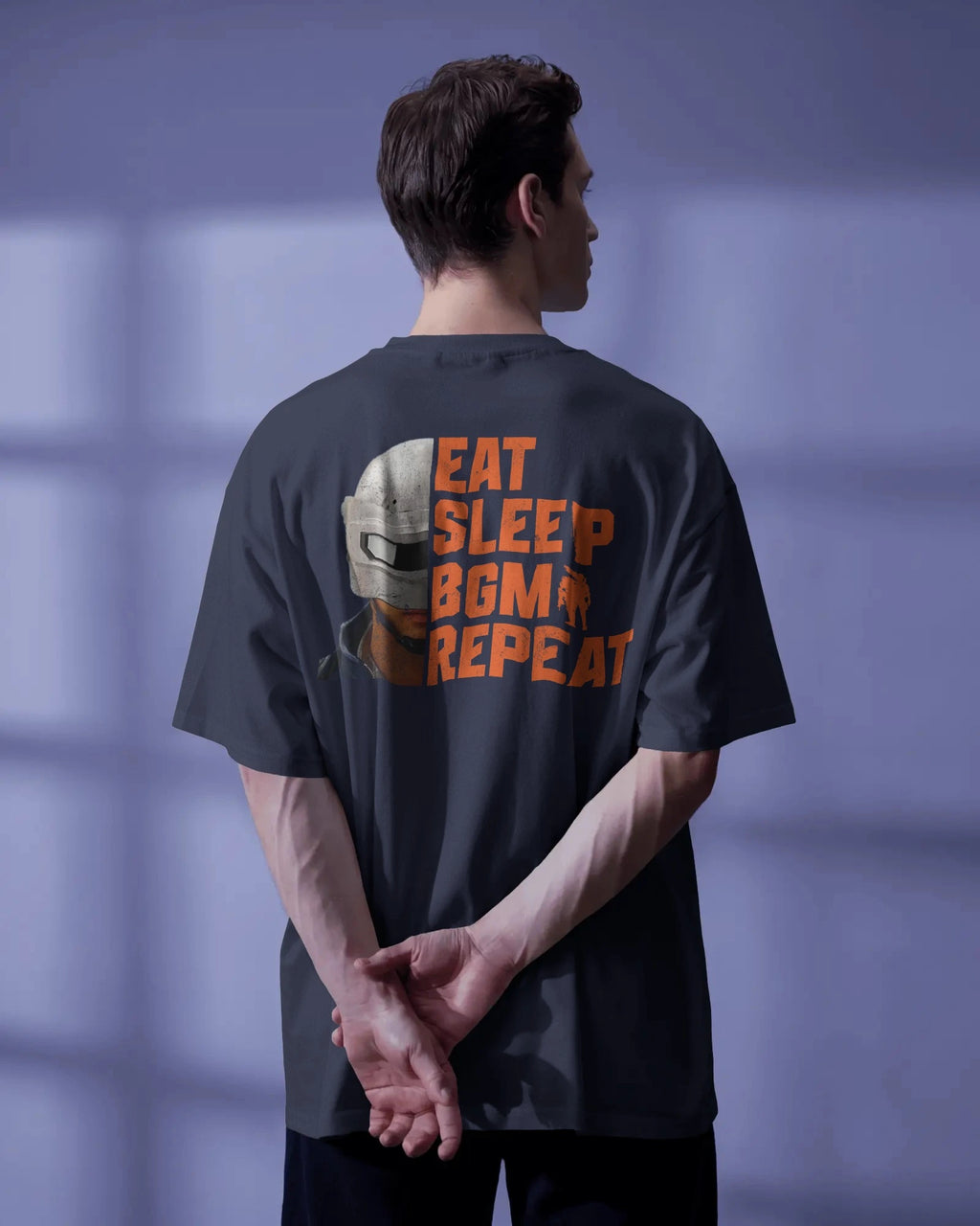 Eat Sleep BGMI Repeat Oversized T-Shirt