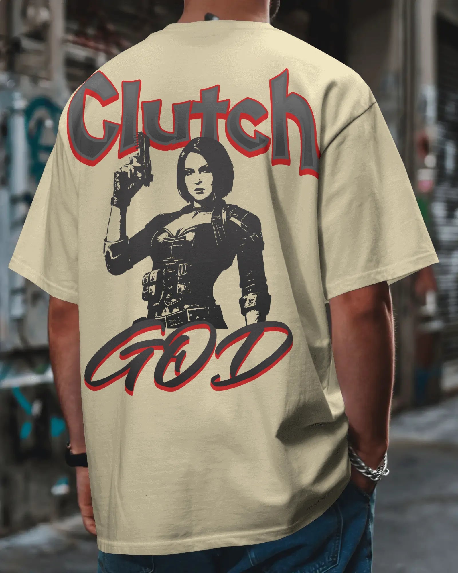 Clutch God – Oversized Gamer Streetwear Tee