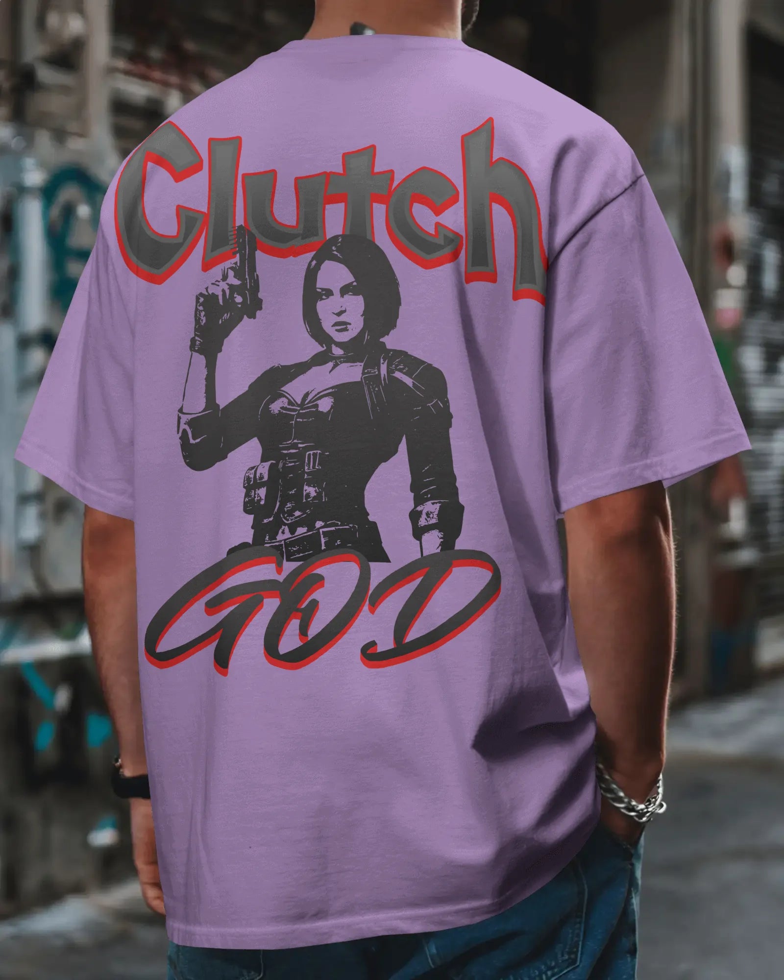 Clutch God – Oversized Gamer Streetwear Tee