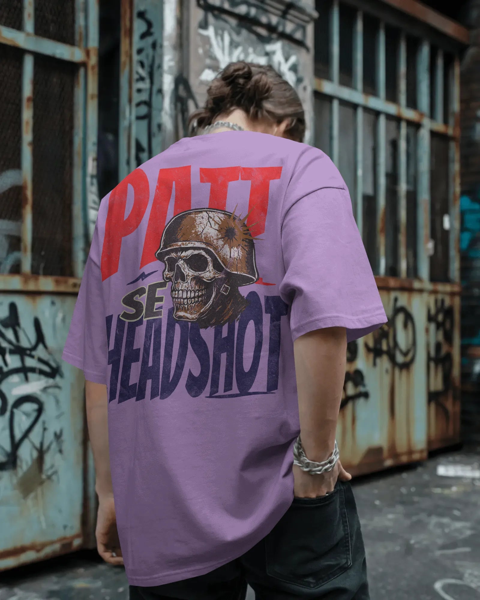 BGMI Patt Se Headshot Oversized T-Shirt