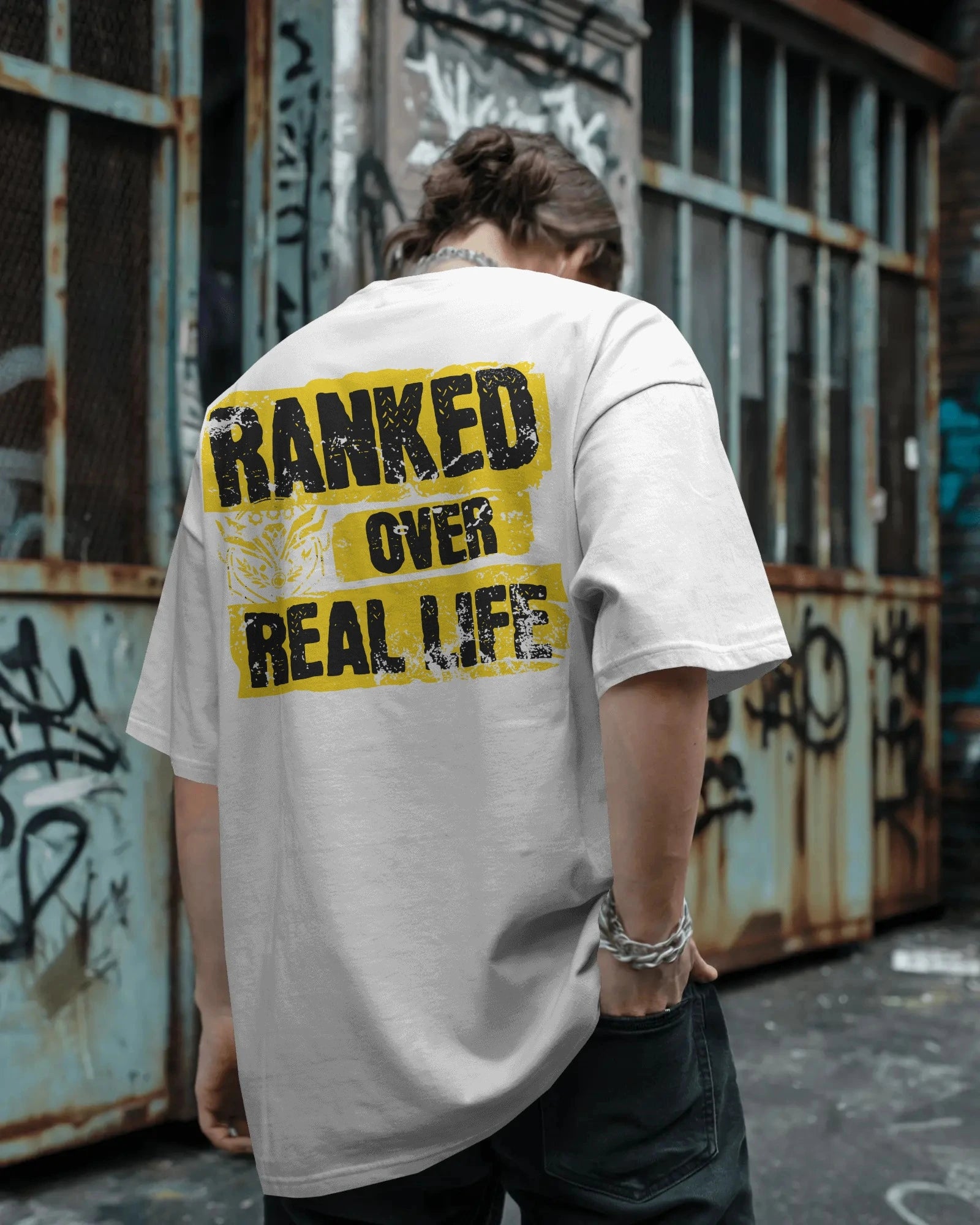 Ranked Over Real Life Oversized T-Shirt