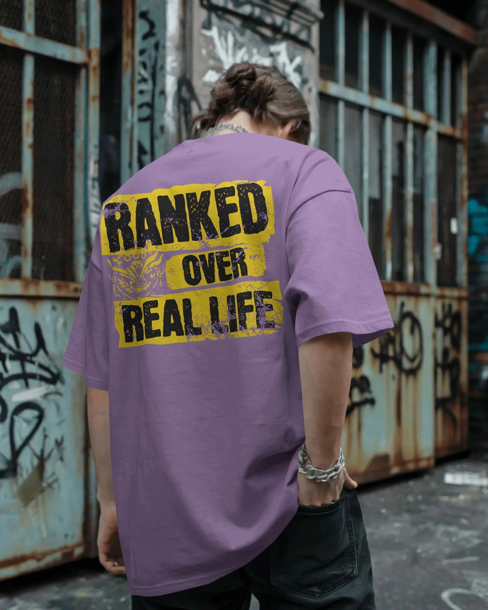 Ranked Over Real Life Oversized T-Shirt